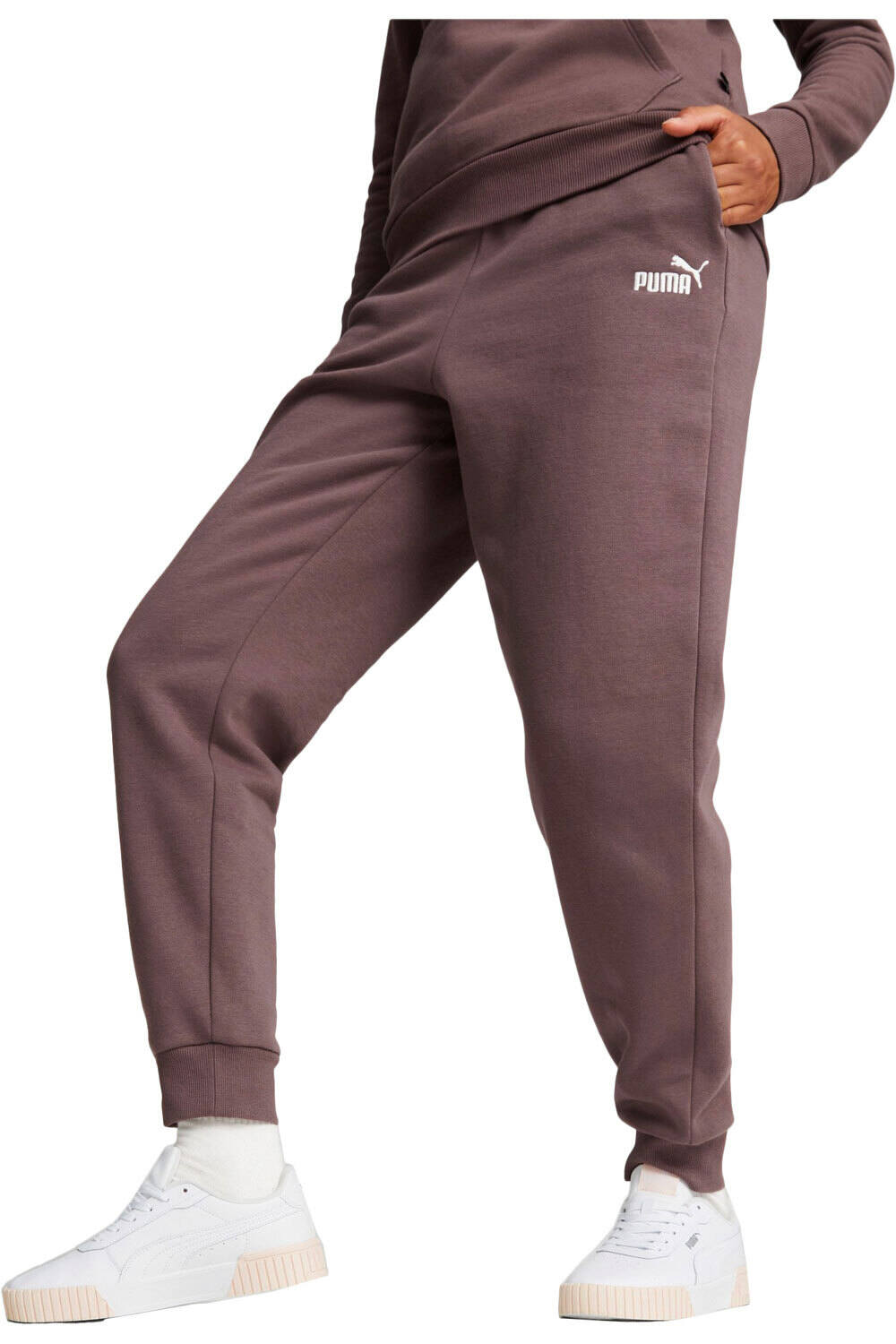 Puma pantalón mujer ESS+ Embroidery High vista frontal