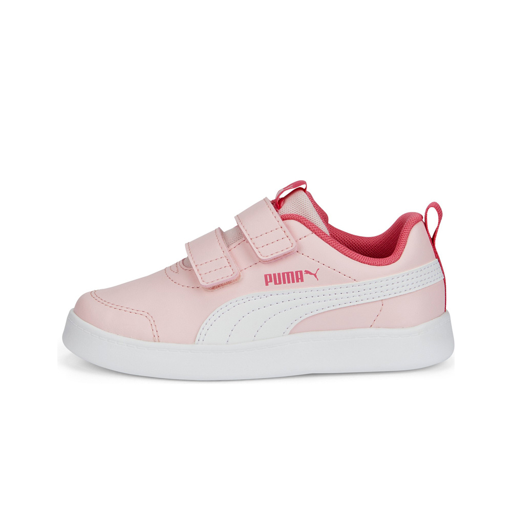 Puma zapatilla moda niño Courtflex v2 V PS lateral exterior