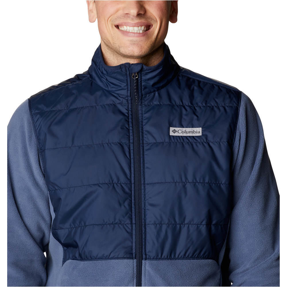 Columbia forro polar hombre Basin Butte Fleece Full Zip vista detalle