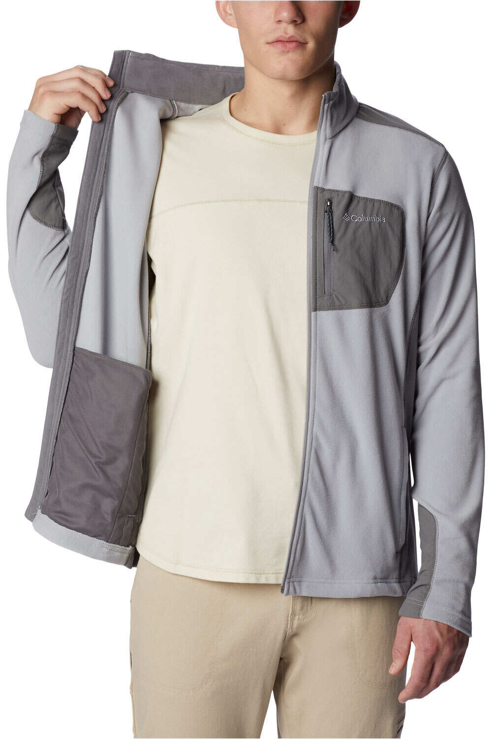 Columbia forro polar hombre Klamath Range Full Zip vista trasera