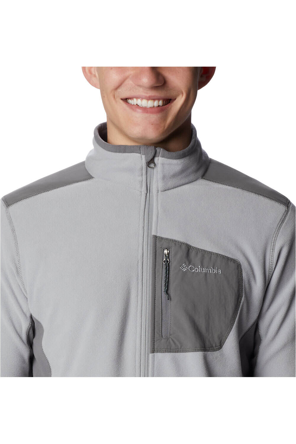 Columbia forro polar hombre Klamath Range Full Zip vista detalle