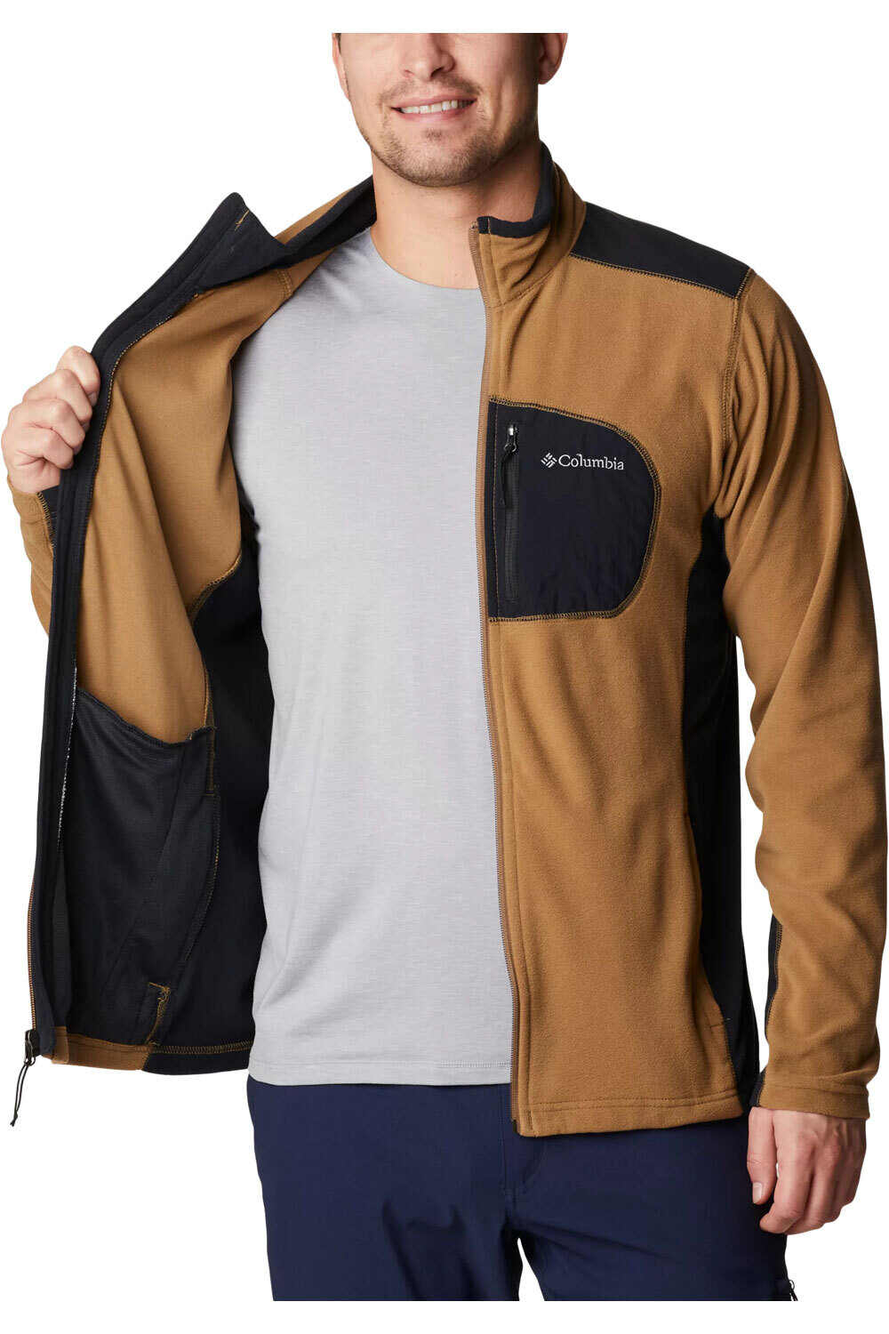 Columbia forro polar hombre Klamath Range Full Zip vista trasera