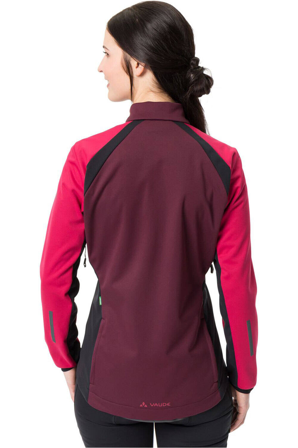 Vaude cortavientos ciclismo mujer Women's Posta Softshell Jacket vista trasera