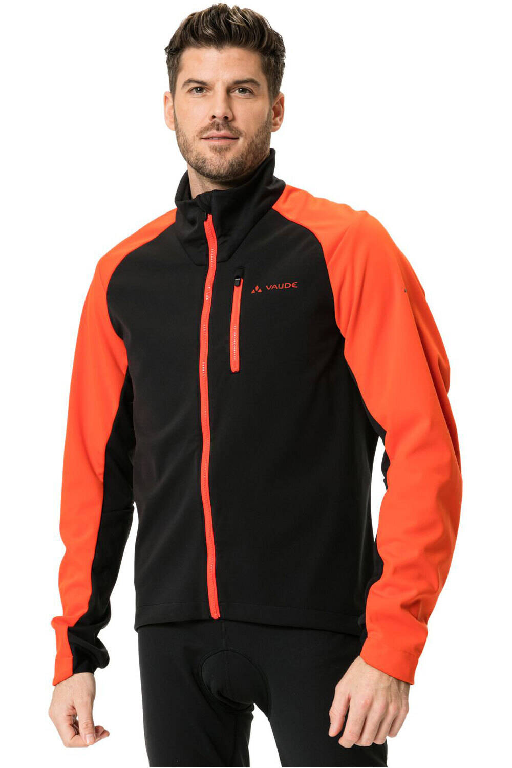 Vaude cortavientos ciclismo hombre Men's Posta Softshell Jacket VI vista frontal