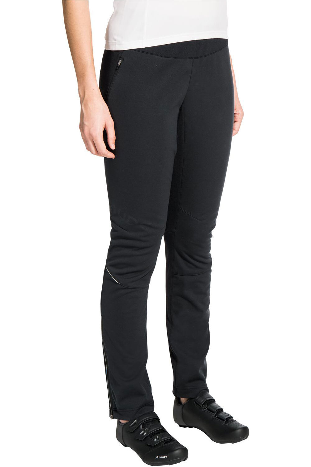 Vaude pantalón largo ciclismo mujer Women's Wintry Pants V vista frontal