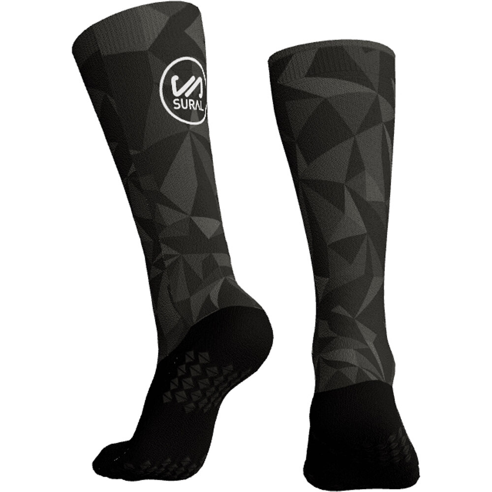 Sural calcetines running Calcetin Tecnico Alto Sublimado TRIANGLES SERIES 01