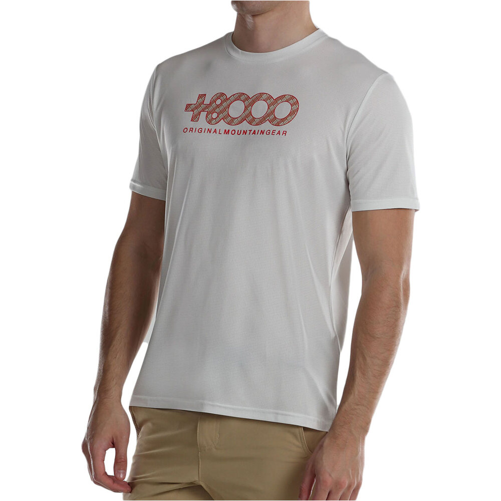 +8000 camiseta montaña manga corta hombre USAME vista trasera