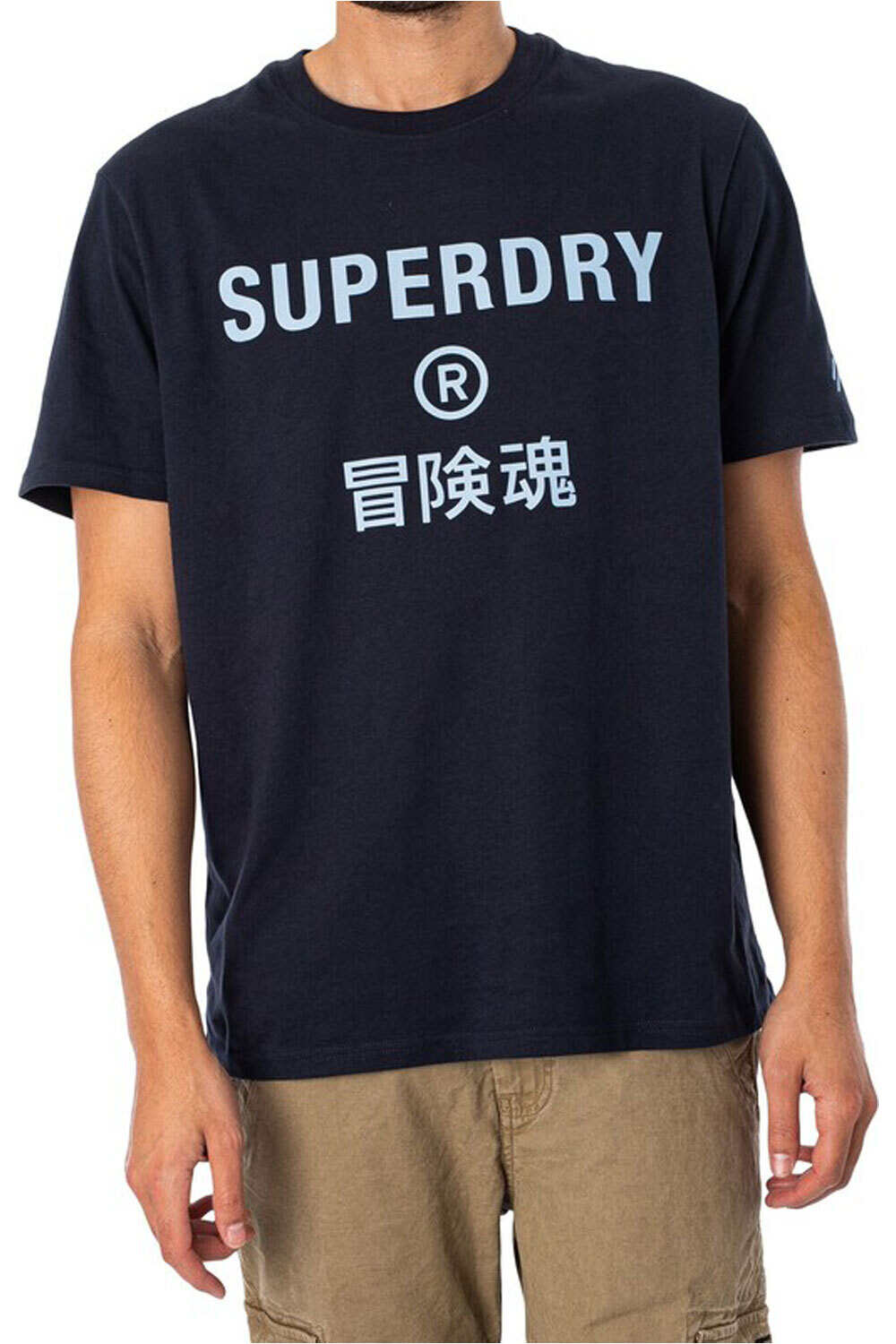 Superdry camiseta manga corta hombre CODE CORE SPORT TEE vista frontal