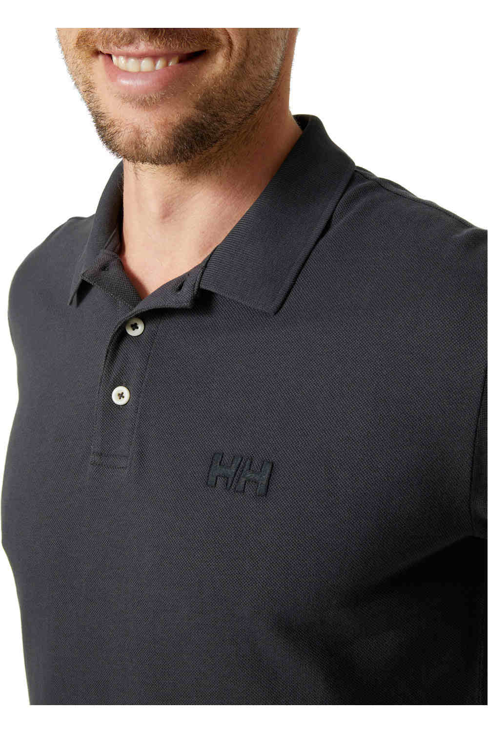 Helly Hansen camiseta montaña manga corta hombre MALCESINE POLO vista detalle