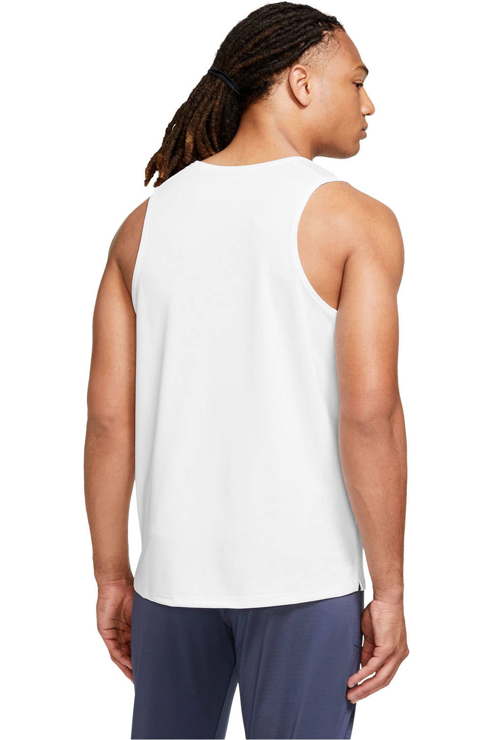 Nike camiseta entrenamiento tirantes hombre M NK DF MILER TANK vista trasera