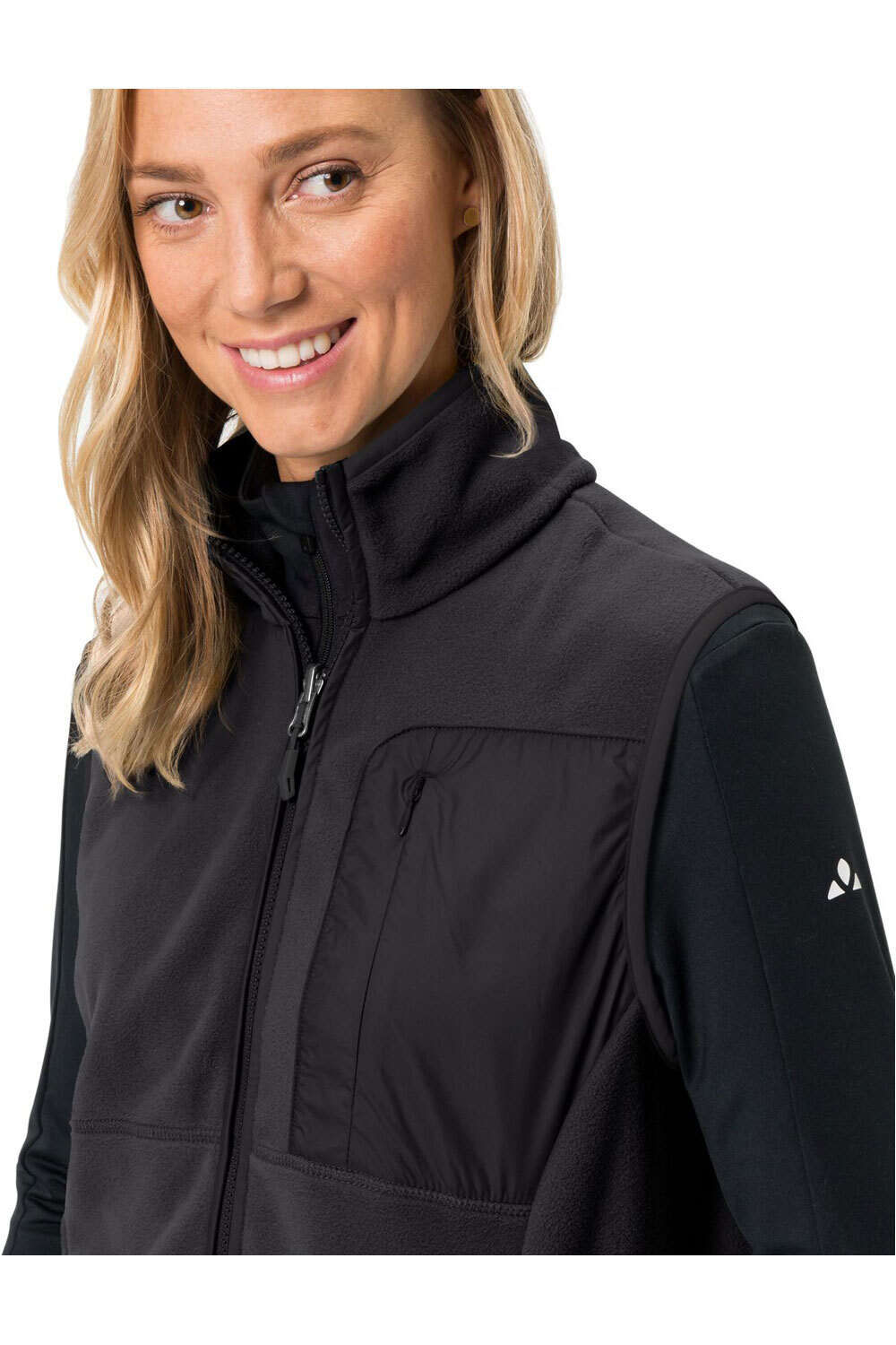 Vaude chaleco outdoor mujer Women's Rosemoor Fleece Vest vista detalle