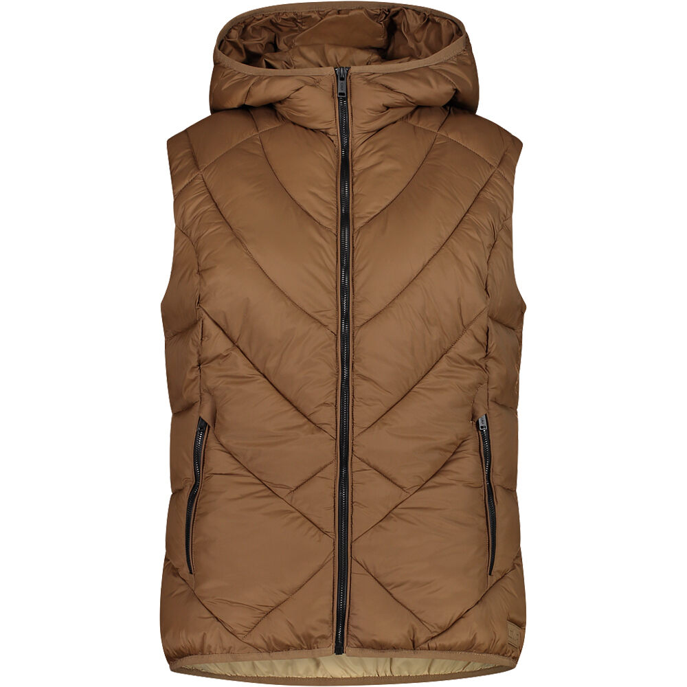 Cmp chaleco outdoor mujer WOMAN VEST FIX HOOD vista frontal