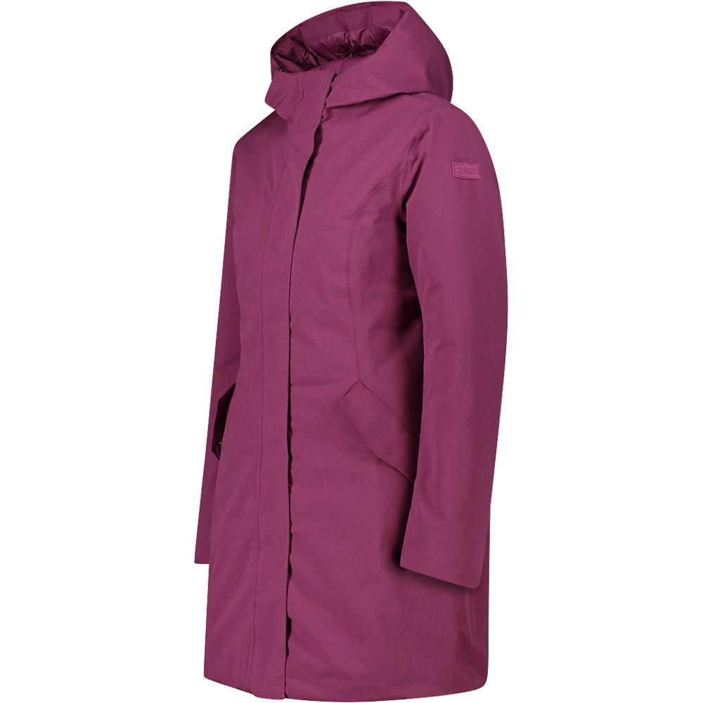 Cmp chaqueta impermeable insulada mujer WOMAN PARKA FIX HOOD vista detalle