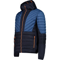 Cmp chaqueta outdoor hombre MAN HYBRID JACKET FIX HOOD vista detalle