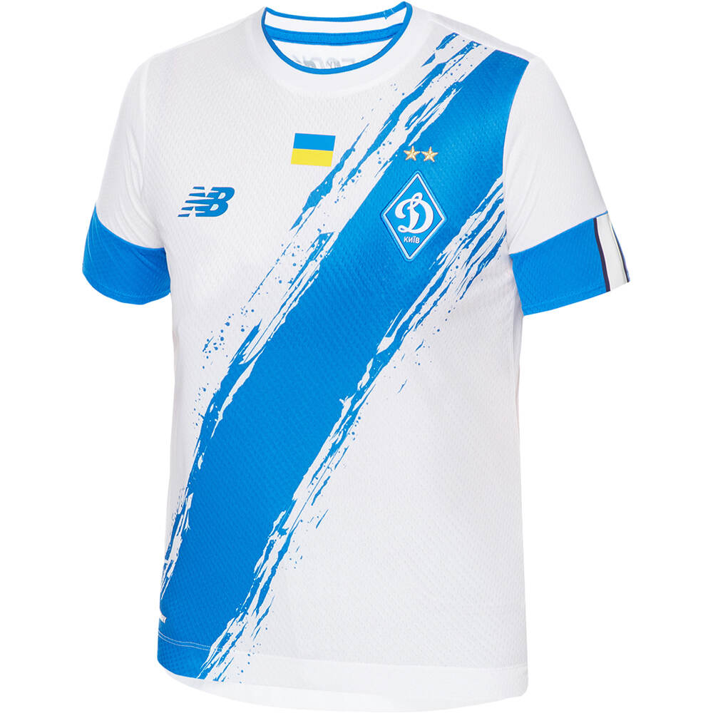 New Balance camiseta de fútbol oficiales niño FC Dynamo Kyiv Home Junior SS Jersey vista frontal