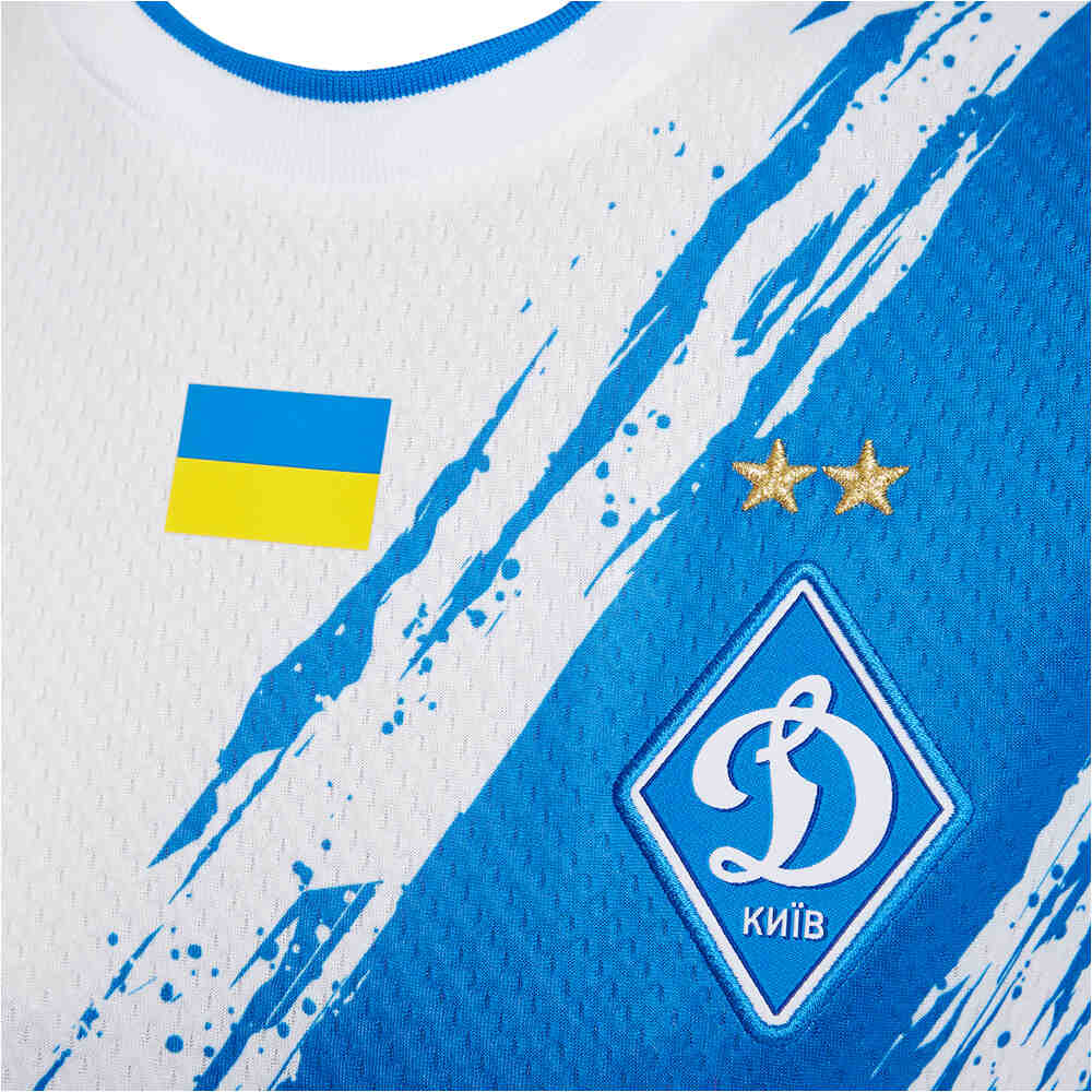 New Balance camiseta de fútbol oficiales niño FC Dynamo Kyiv Home Junior SS Jersey vista detalle