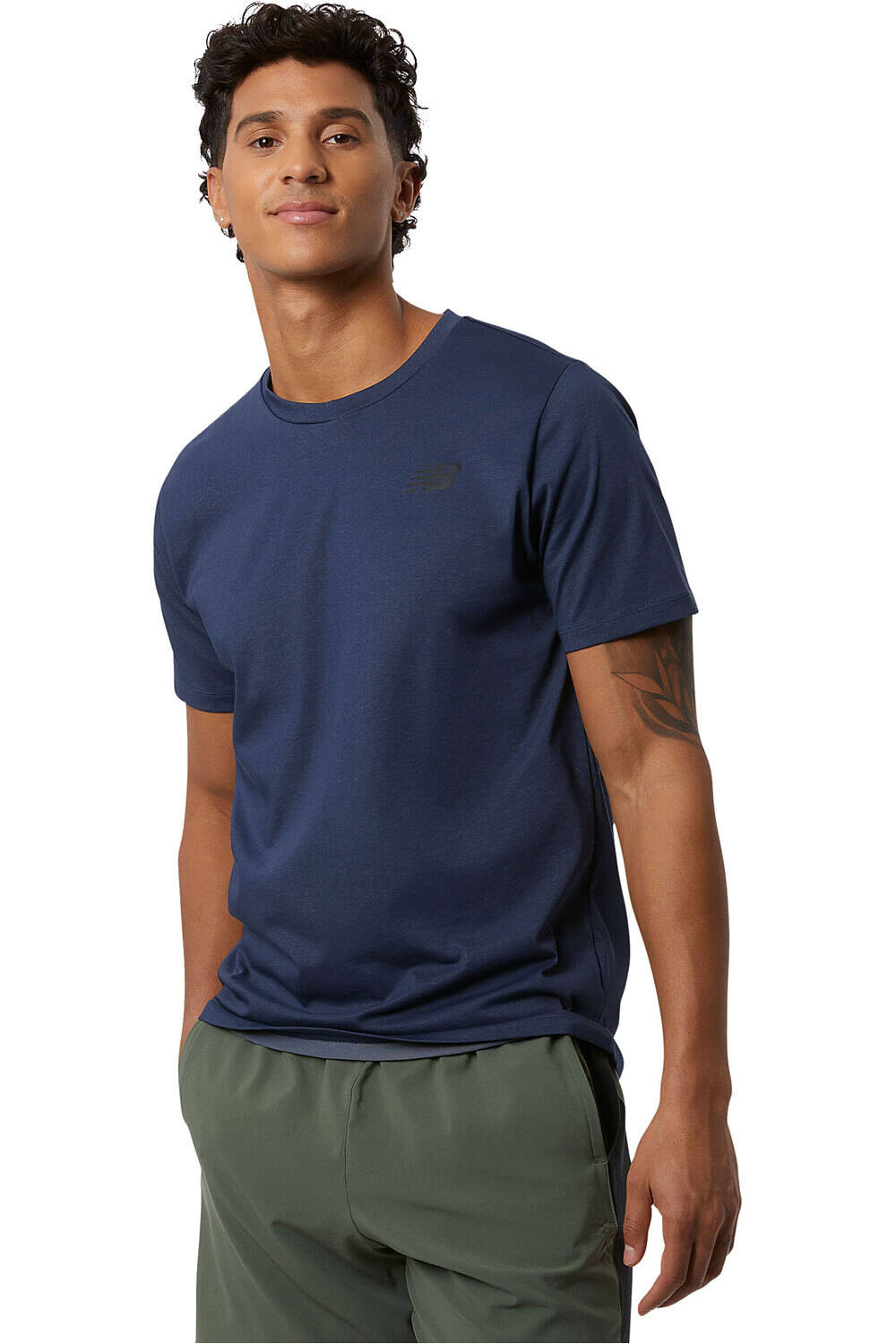 New Balance camiseta fitness hombre Heathertech Tee vista frontal