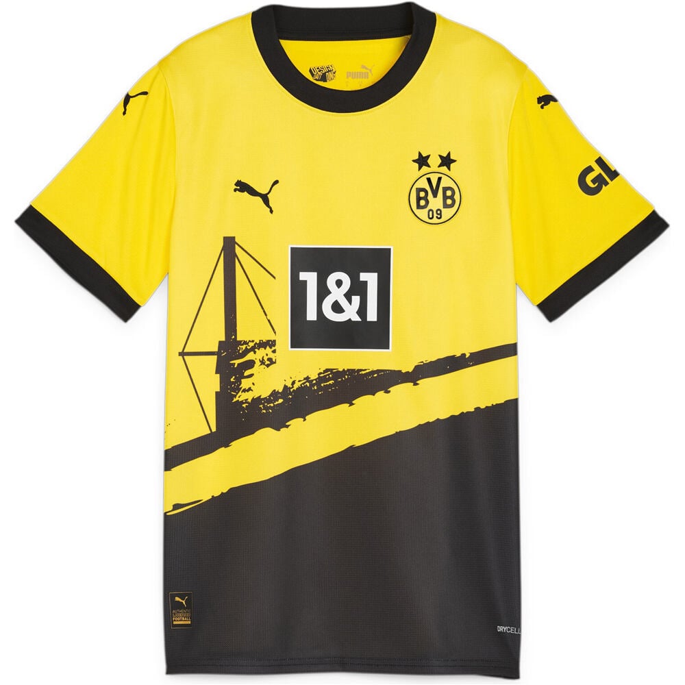 Puma camiseta de fútbol oficiales niño B.DORTMUND 24 H JSY JR 03