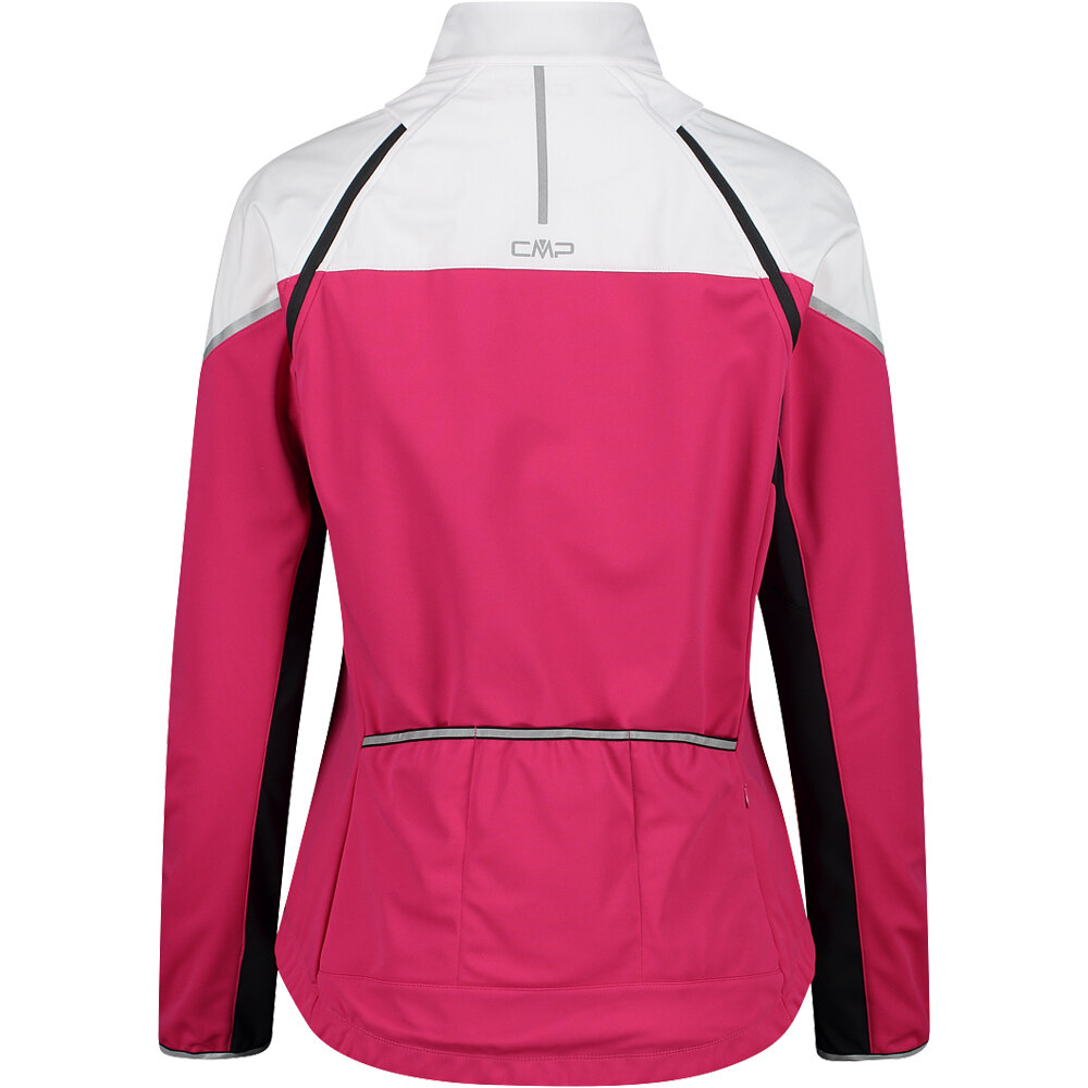 Cmp cortavientos ciclismo mujer WOMAN JACKET WITH DETACHABLE SLEEVES vista trasera