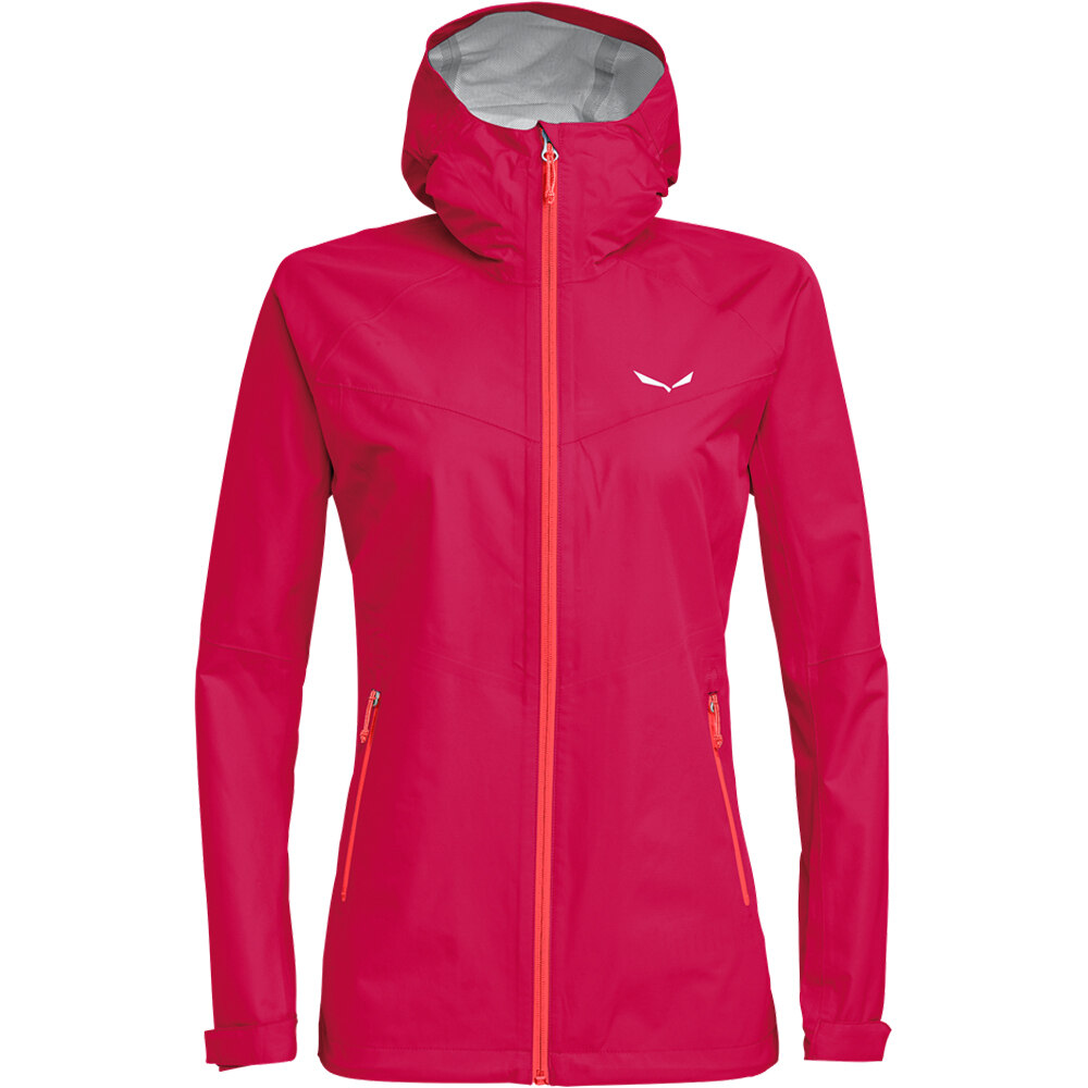 Salewa chaqueta impermeable mujer PUEZ (AQUA 3) PTX W JKT vista frontal