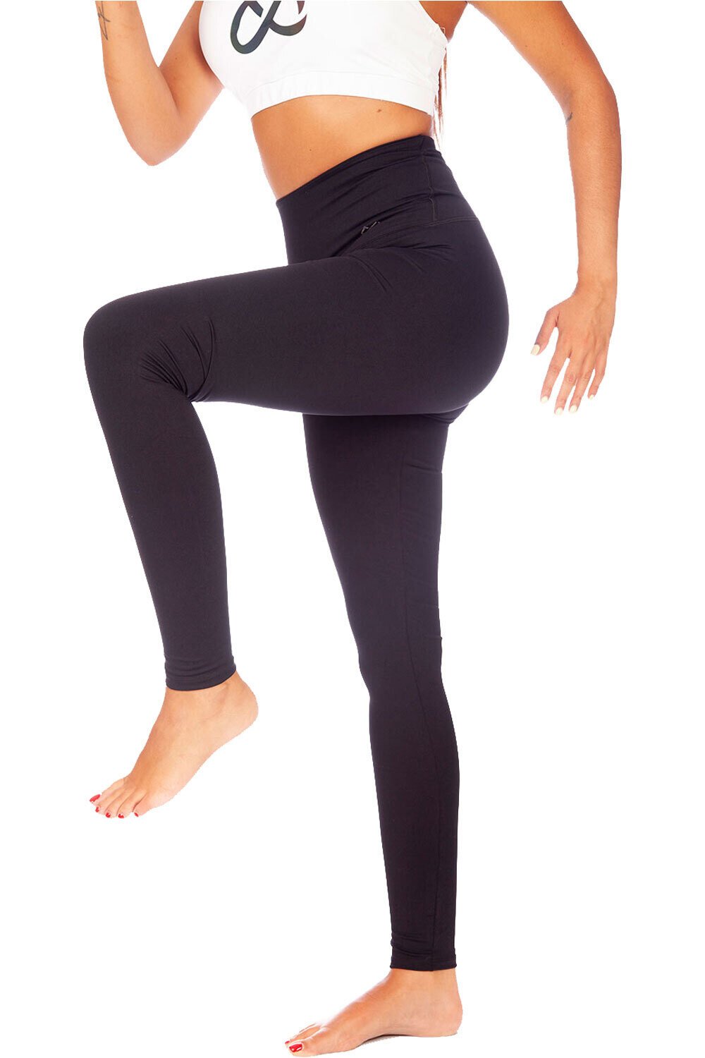 Ditchil pantalones y mallas largas fitness mujer LOTUS LEGGINGS vista trasera