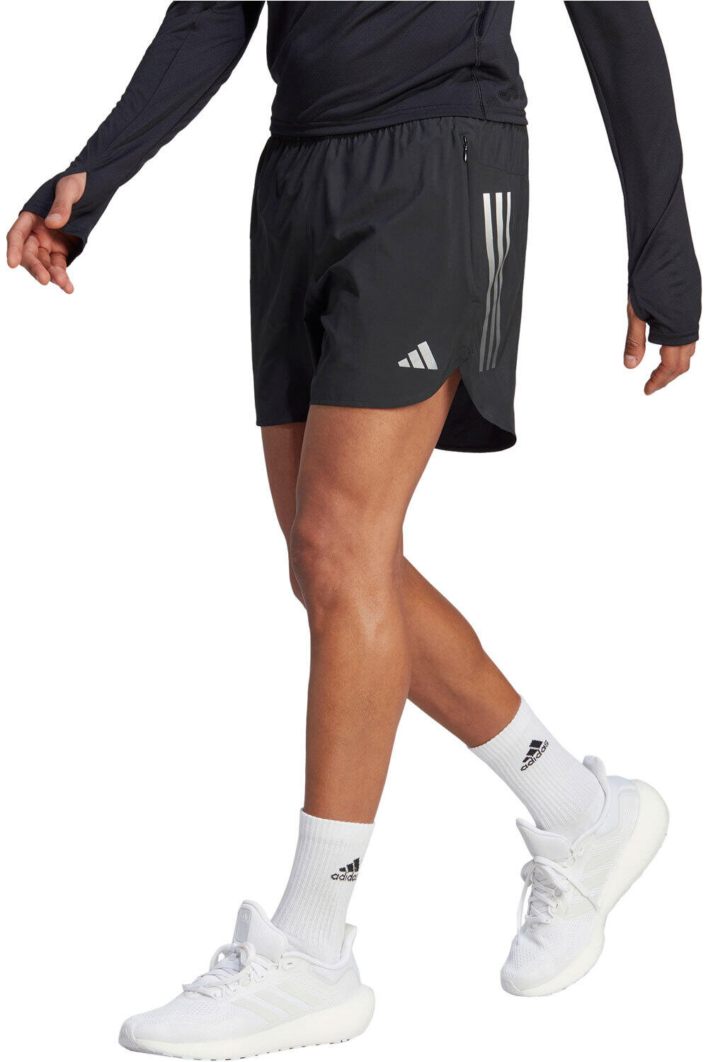 adidas pantaloneta técnica hombre RUN ICONS SHORT 5 vista frontal