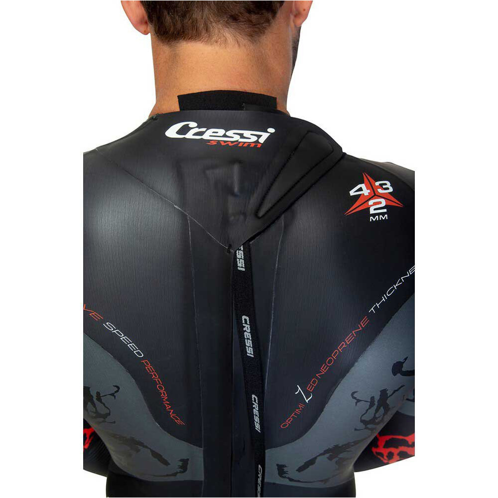 Cressi Sub Neopreno Largo KUWAE UOMO 2-3-4mm vista trasera