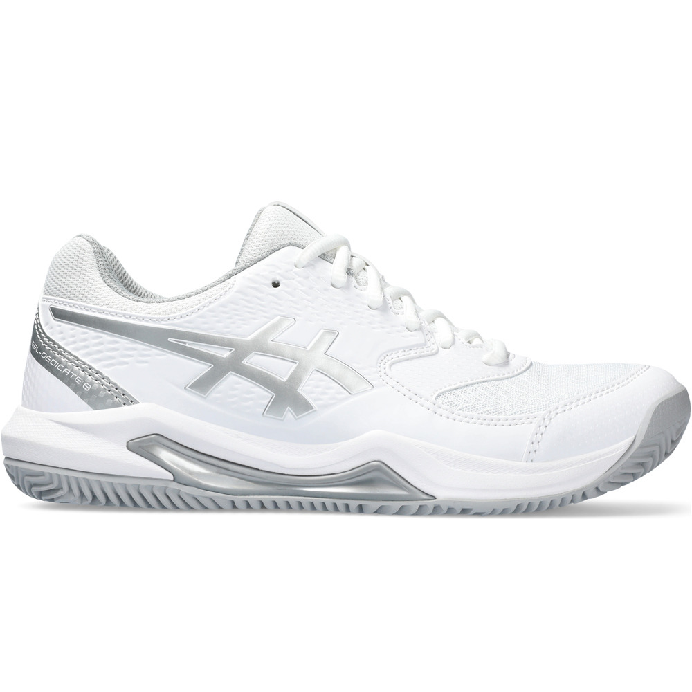 Asics Gel Dedicate 8 Zapatillas Tenis Mujer - White/Pure Silver