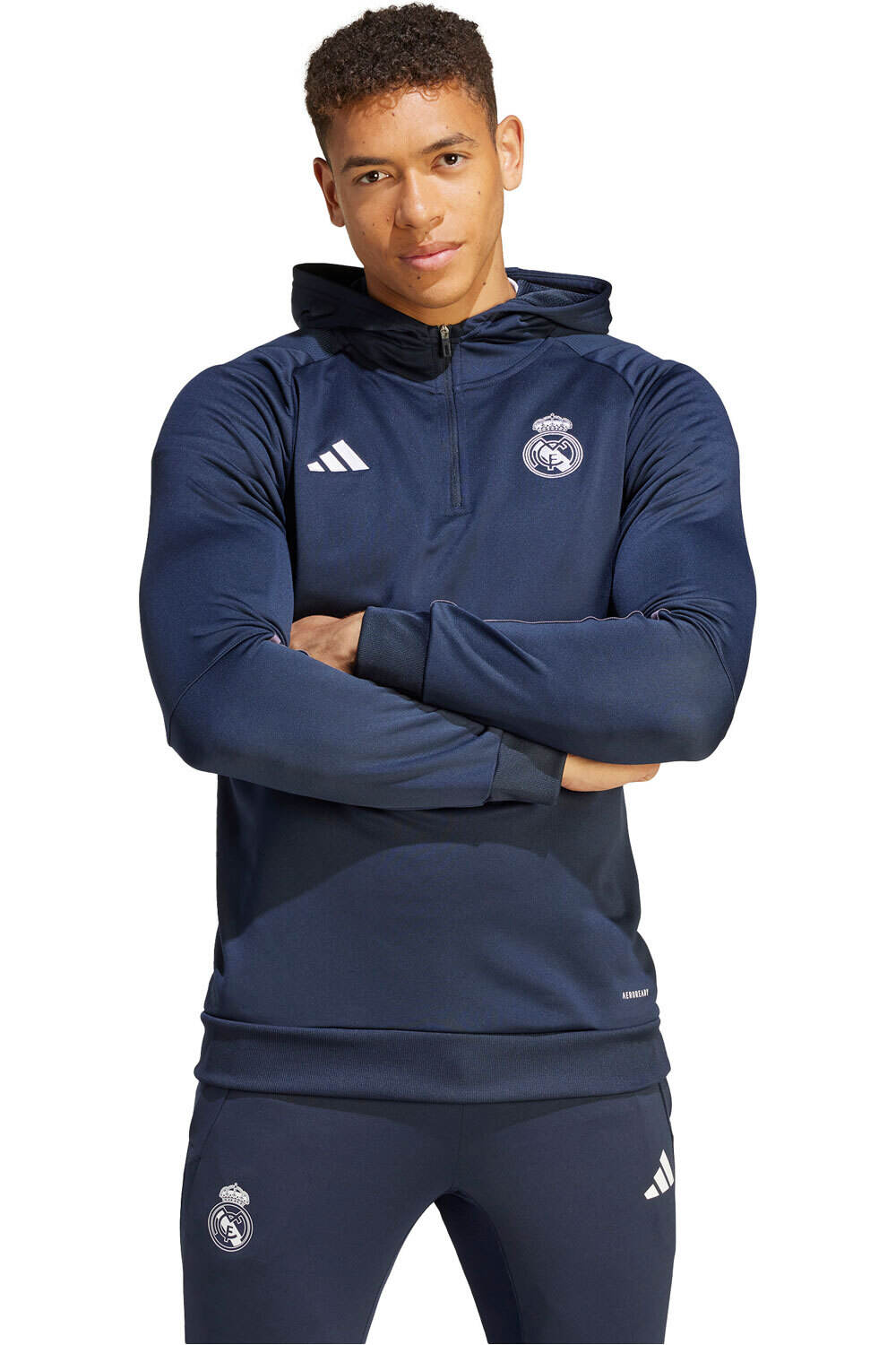 Sudadera adidas Real Madrid entrenamiento niño negra