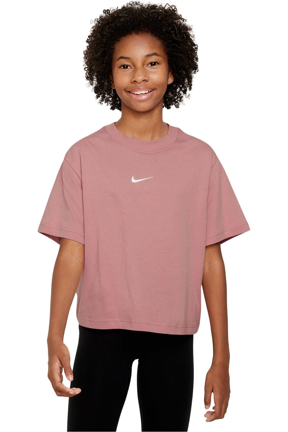 Nike camiseta manga corta niña X_G NSW TEE ESSNTL SS BOXY vista frontal