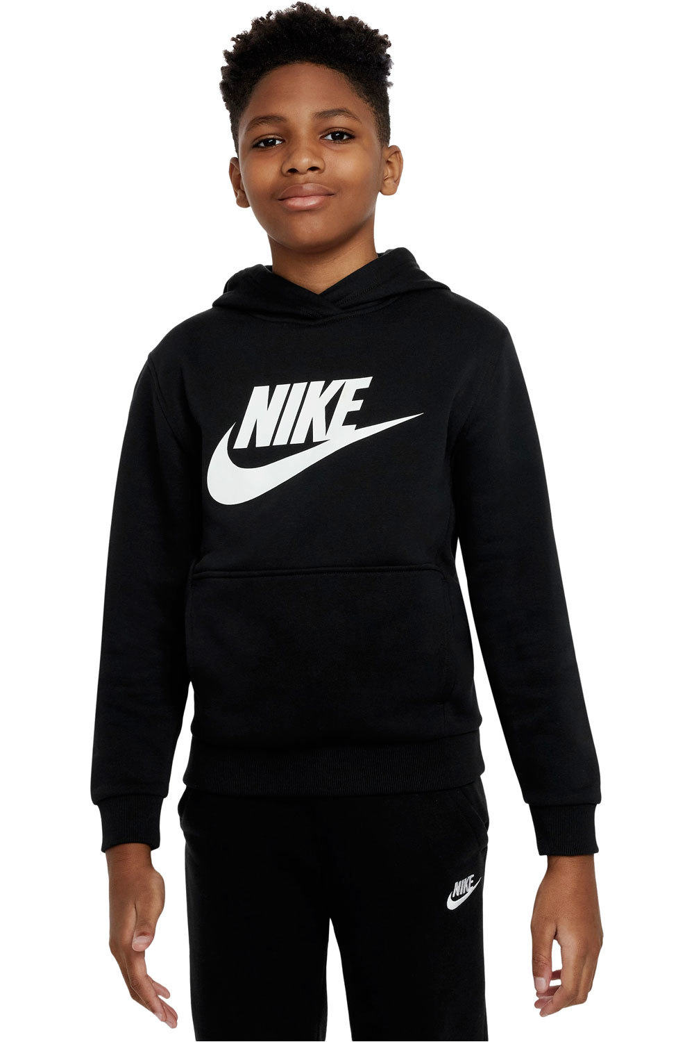 Nike sudadera niño K NSW CLUB FLC HDY HBR vista frontal