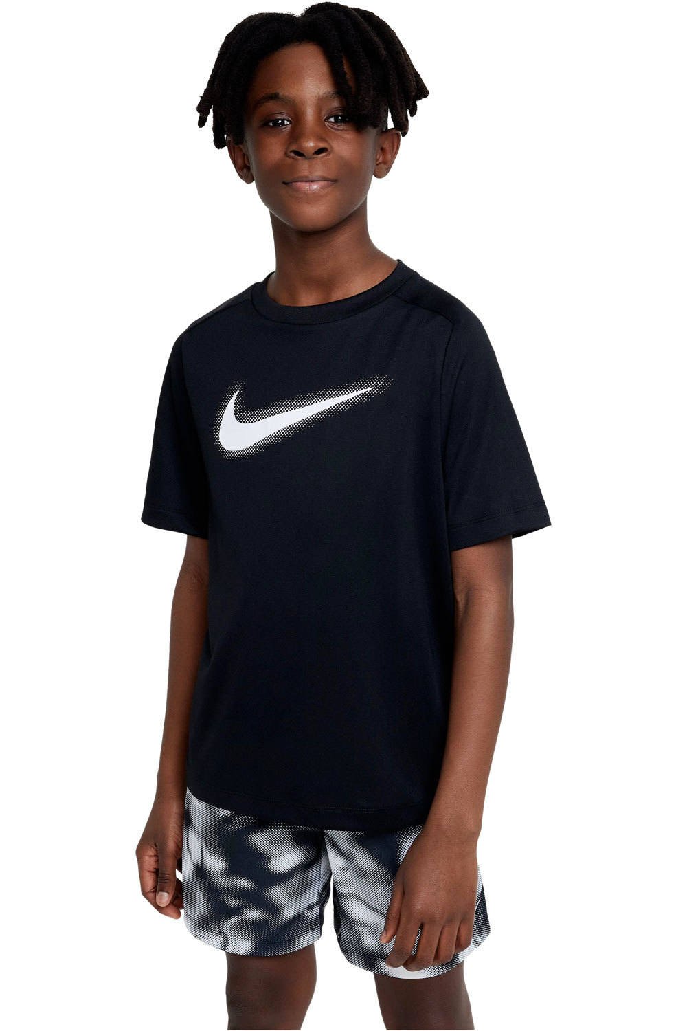 Nike camiseta entrenamiento manga corta niño B NK DF MULTI+ SS TOP HBR vista frontal