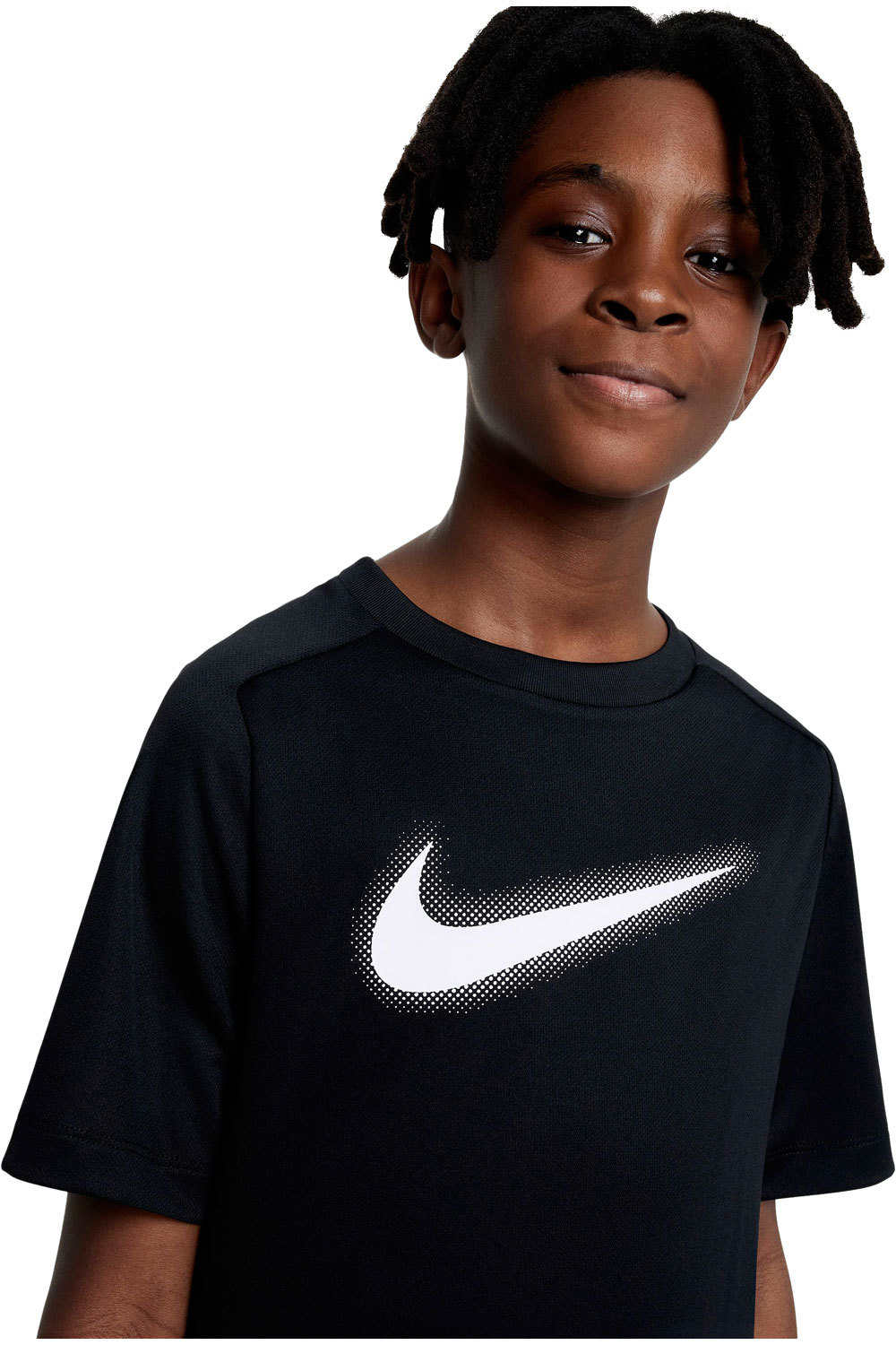 Nike camiseta entrenamiento manga corta niño B NK DF MULTI+ SS TOP HBR vista detalle