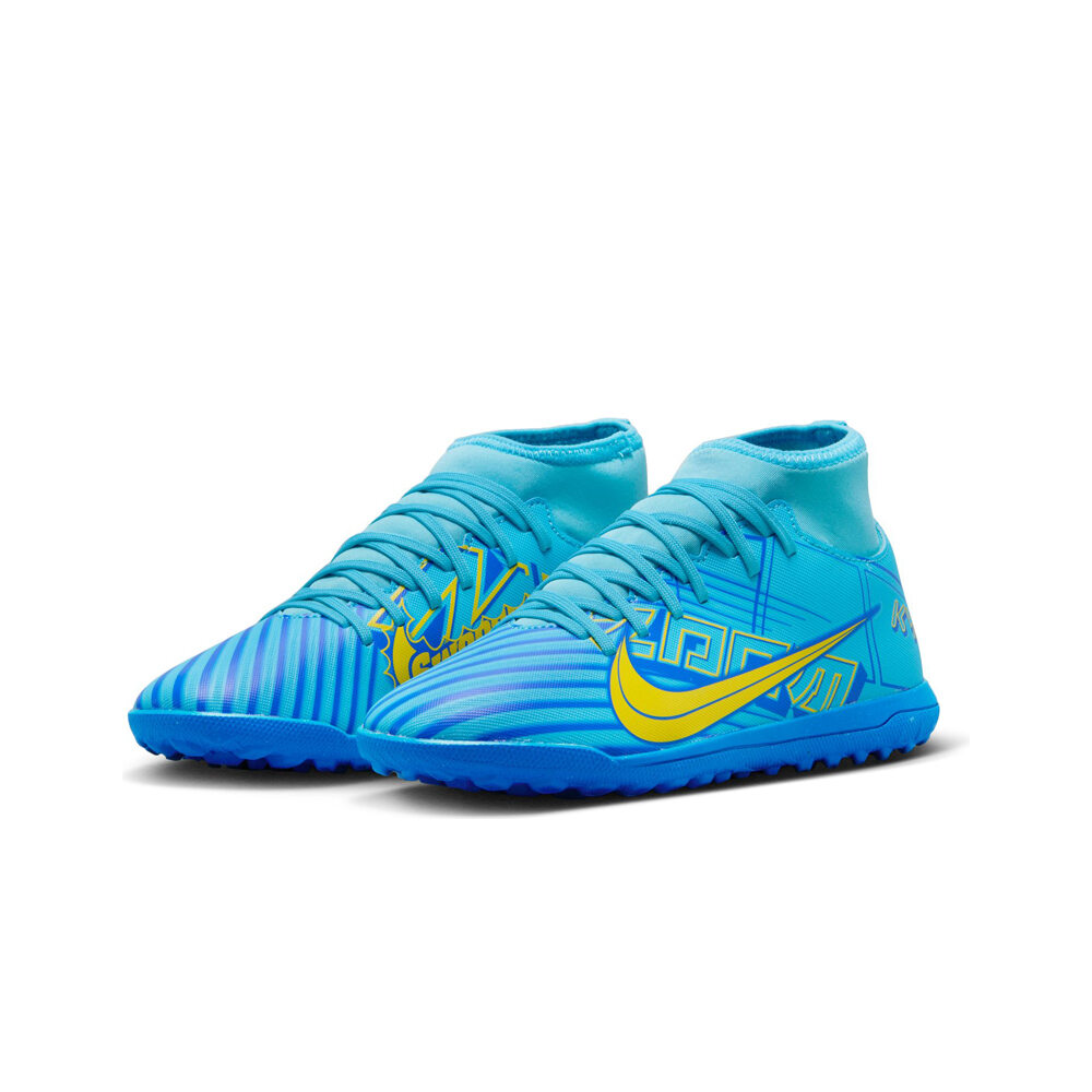 Nike Mercurial Superfly 9 Club Km Tf azul botas de fútbol niño multitaco y  terreno duro