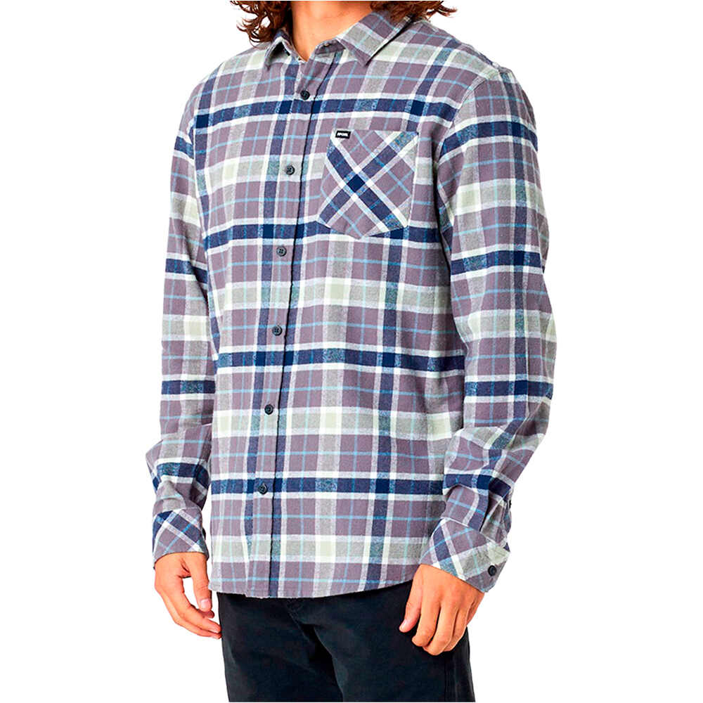 Rip Curl camisa manga larga hombre CHECKED IN FLANNEL vista detalle