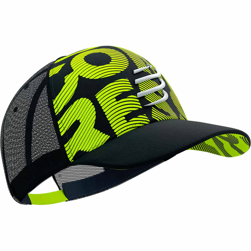 Compressport gorra running Trucker Cap Flash vista frontal