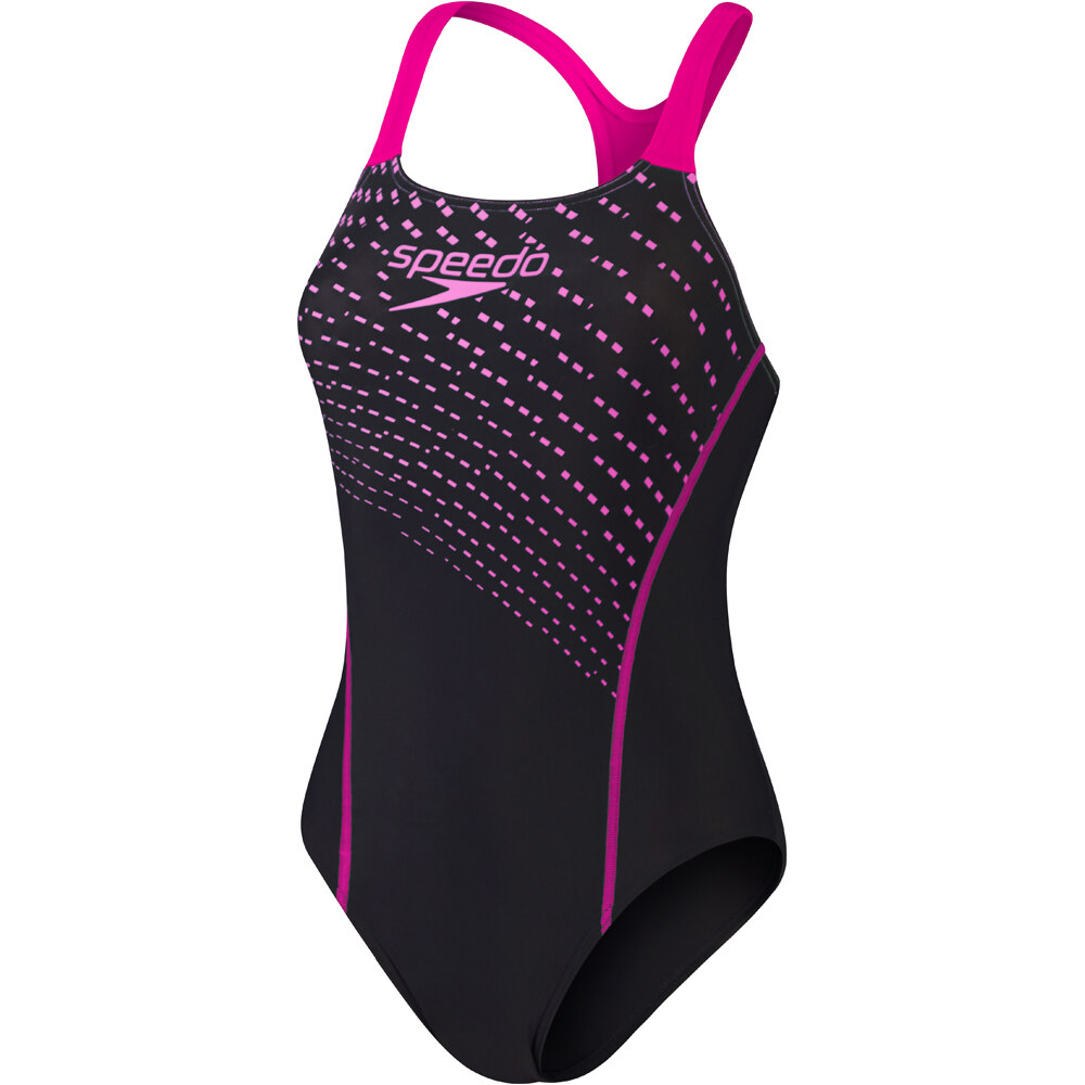 Speedo Medley Logo 1 Piece negro bañador natación mujer