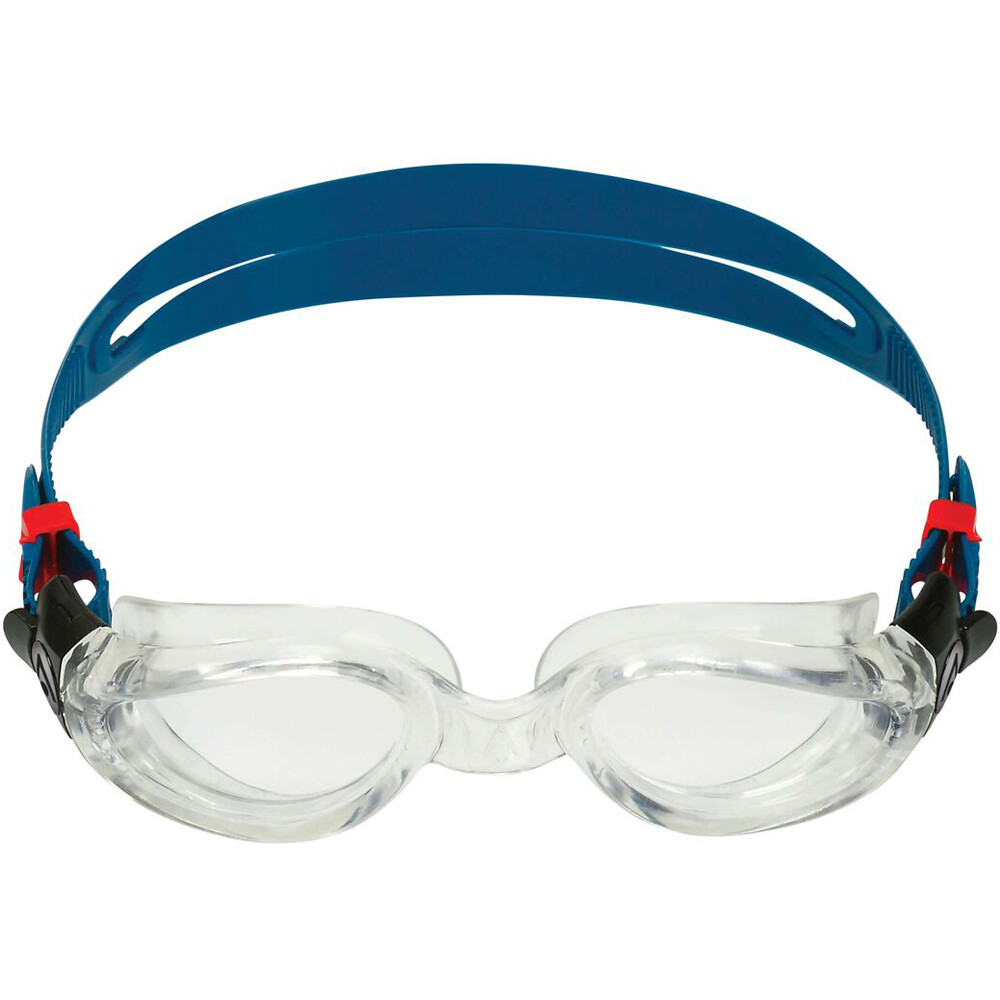 Aquasphere gafas natación KAIMAN  CLEAR PETROL LC vista frontal