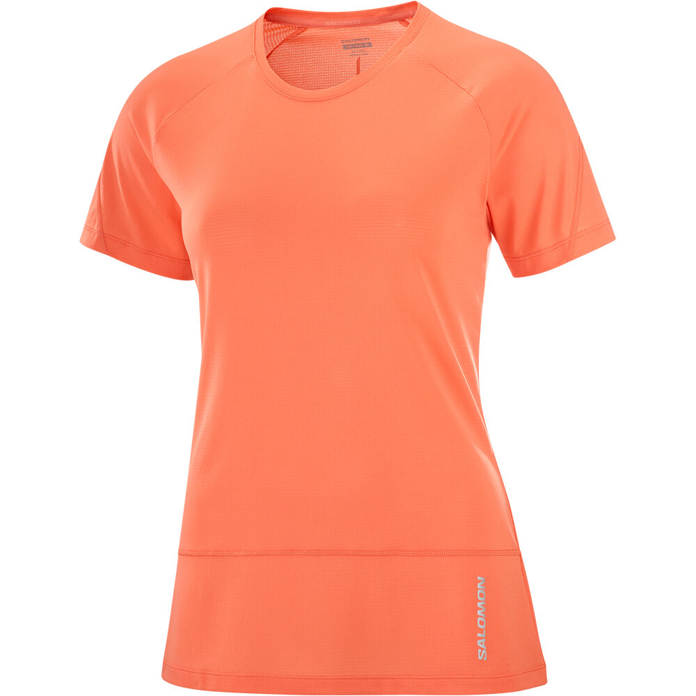 Salomon camiseta entrenamiento manga corta mujer CROSS RUN vista frontal