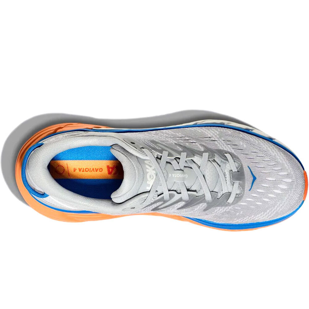 Zapatillas Hoka Gaviota 4 gris azul naranja hombre