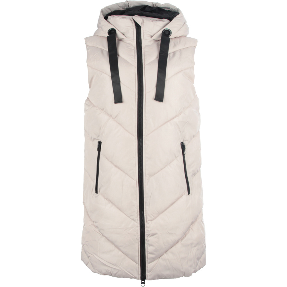 Jaqueline De Yong chalecos mujer JDYSKYLAR PADDED HOOD WAISTCOAT OTW NOOS vista frontal