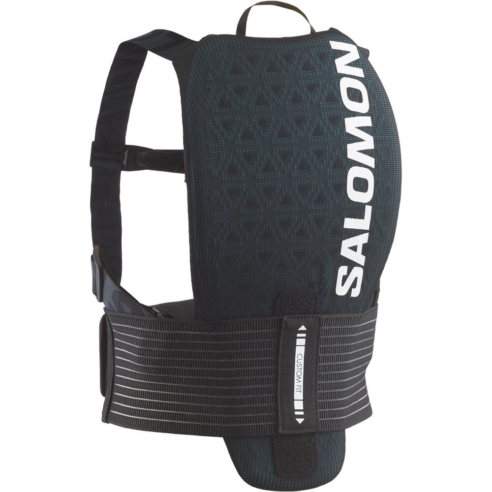 Salomon armadura esquí BACK PROTE FLEXCELL JR Black vista frontal