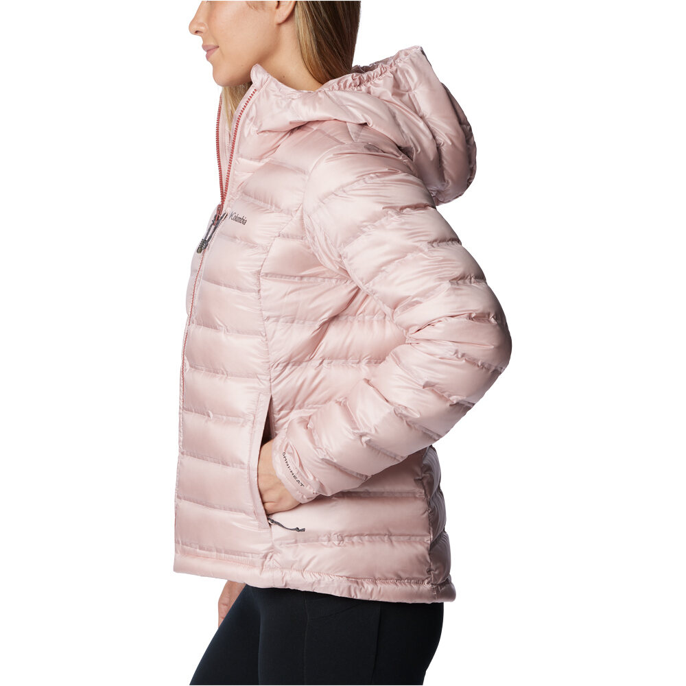 Columbia chaqueta outdoor mujer Pebble Peak Down Hooded Jacket vista trasera