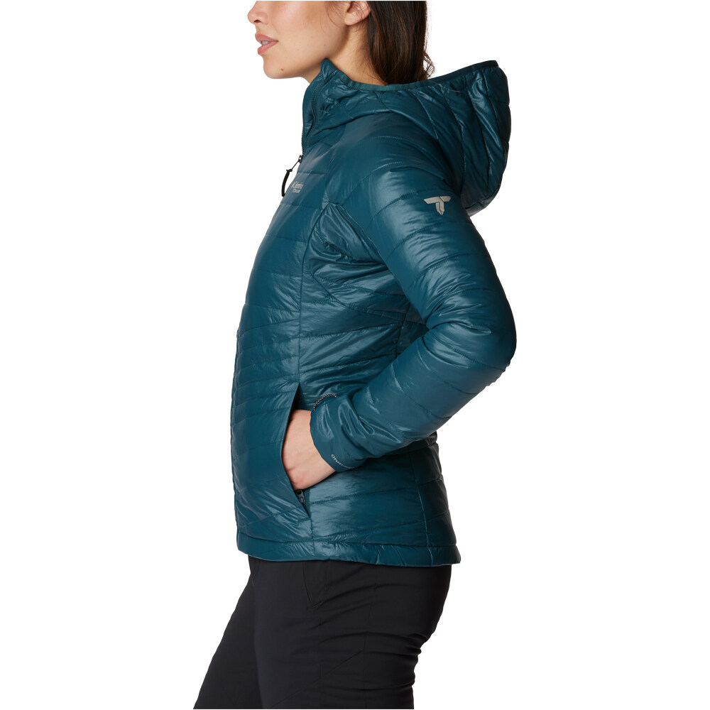 Columbia chaqueta outdoor mujer Platinum Peak Hooded Jacket vista trasera