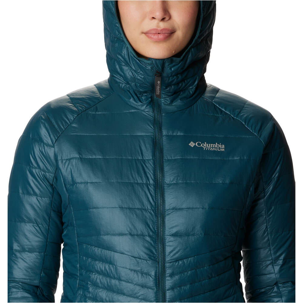 Columbia chaqueta outdoor mujer Platinum Peak Hooded Jacket vista detalle