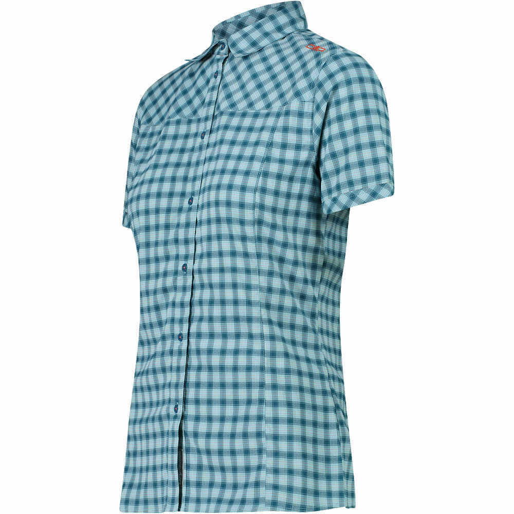 Cmp camisa montaña manga corta mujer WOMAN SHIRT AZ vista detalle