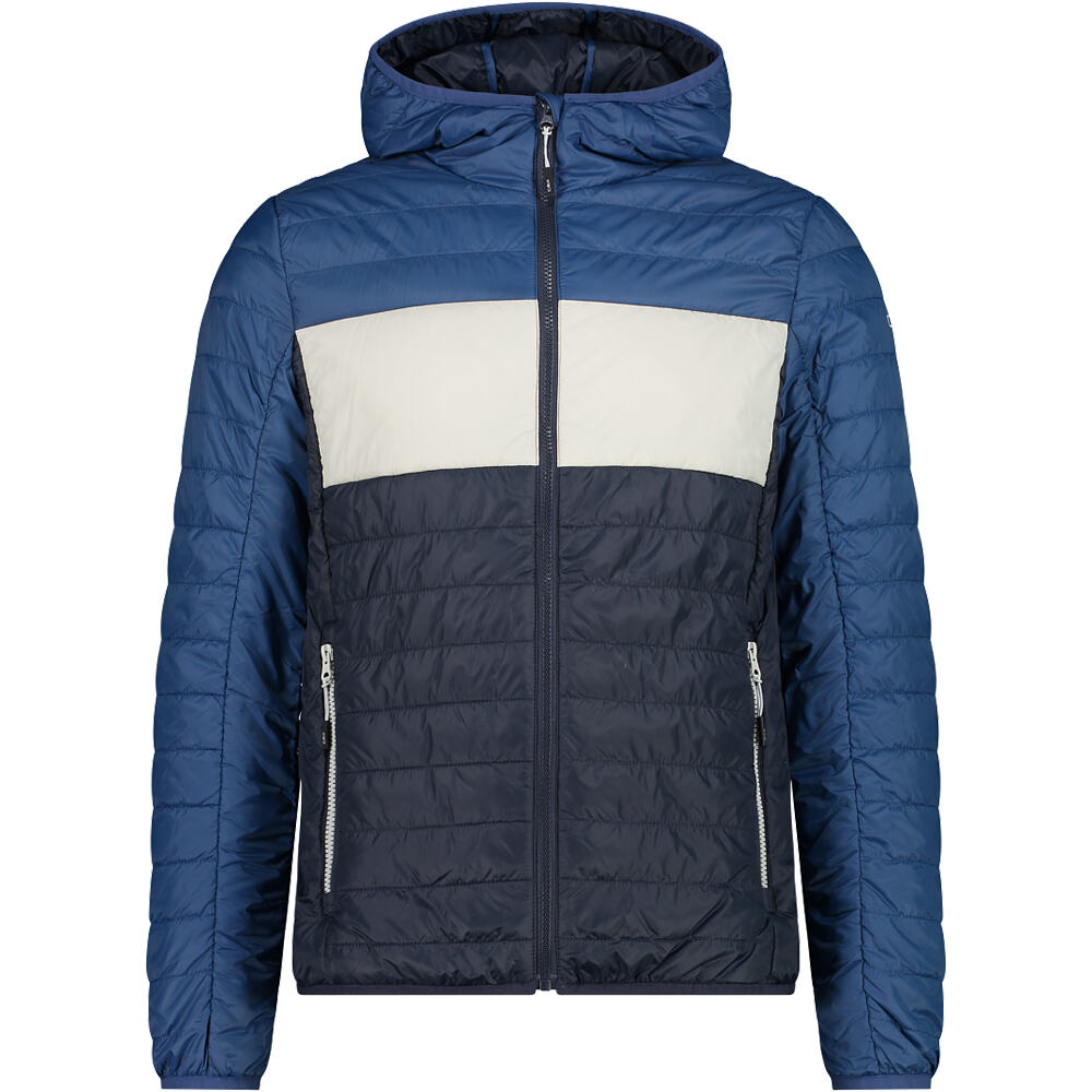 Chaquetas Outdoor Hombre - CMP Man Jacket Fix Hood - Black/Blue