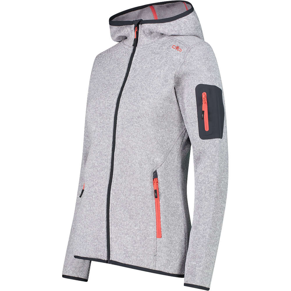 Cmp forro polar mujer WOMAN JACKET FIX HOOD vista detalle