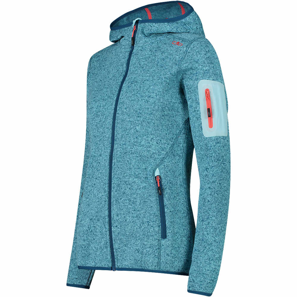 Cmp forro polar mujer WOMAN JACKET FIX HOOD vista detalle