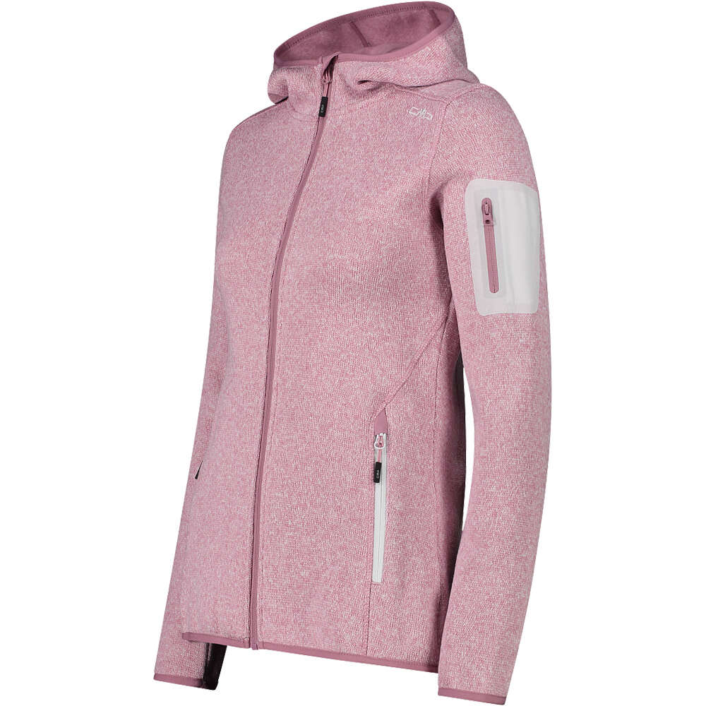 Cmp forro polar mujer WOMAN JACKET FIX HOOD vista detalle